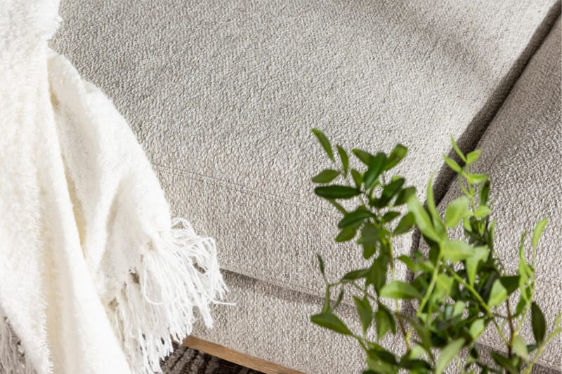 Almindelig sofa uden divan og chaiselong Venture Home Olympos 3-personers sofa Beige - Møbler - Sofaer - 3 personers sofa