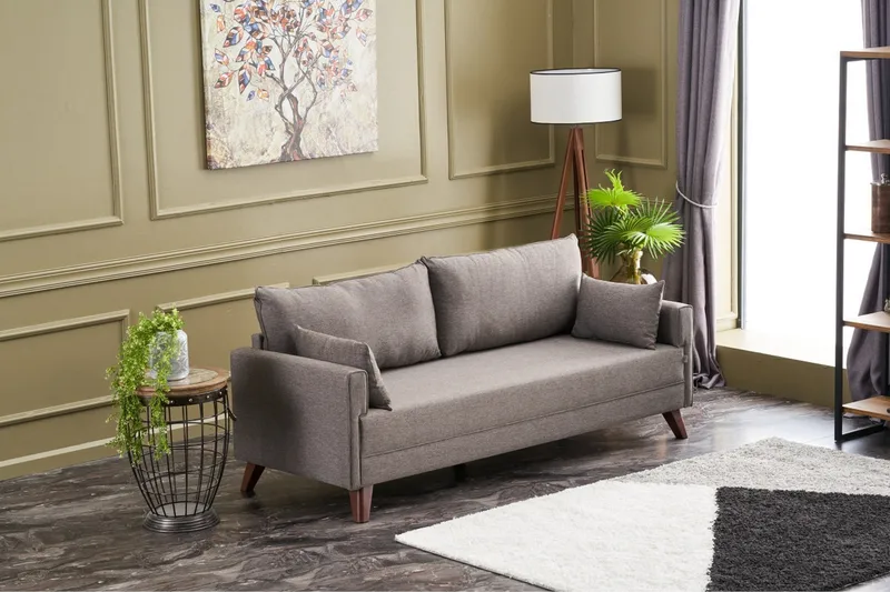 Antigua 3-personers Sofa - Brun/Natur - Møbler - Sofaer - 3 personers sofa