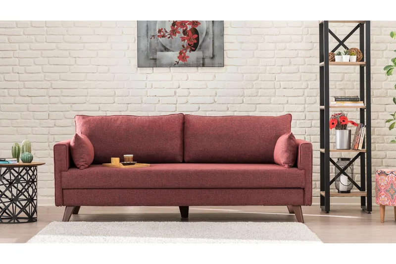 Antigua Sofa 3-pers - Rød - Møbler - Sofaer - 3 personers sofa