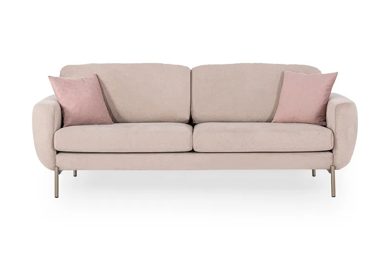 Awaru Sofa 3-Pers., Lyserød
