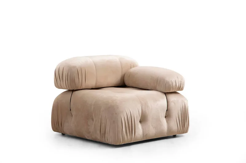 Belgin Boblende Sofa 3-sæders - Beige - Møbler - Sofaer - Modulsofaer - Komplet modulsofa