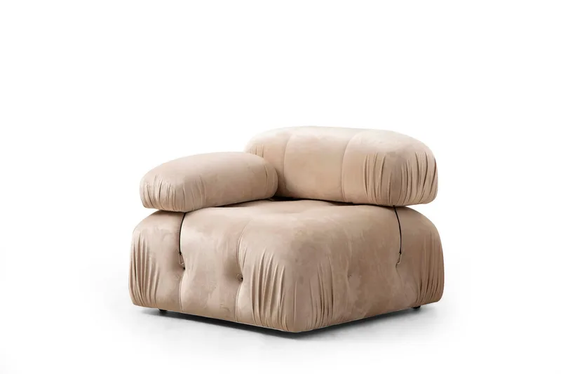 Belgin Boblende Sofa 3-sæders - Beige - Møbler - Sofaer - Modulsofaer - Komplet modulsofa