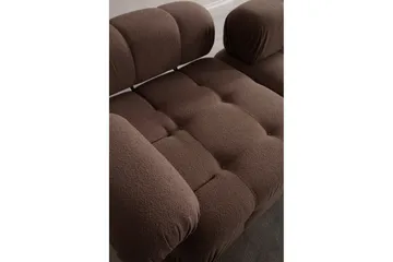 Belgin Boblende Sofa 3-sæders - Cappuccino - Møbler - Sofaer - Modulsofaer - Komplet modulsofa