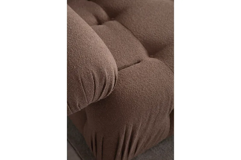 Belgin Boblende Sofa 3-sæders - Cappuccino - Møbler - Sofaer - Modulsofaer - Komplet modulsofa
