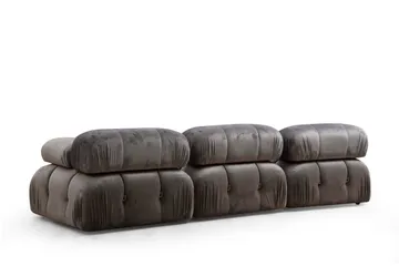 Belgin Boblende Sofa 3-sæders - Grå - Møbler - Sofaer - Modulsofaer - Komplet modulsofa