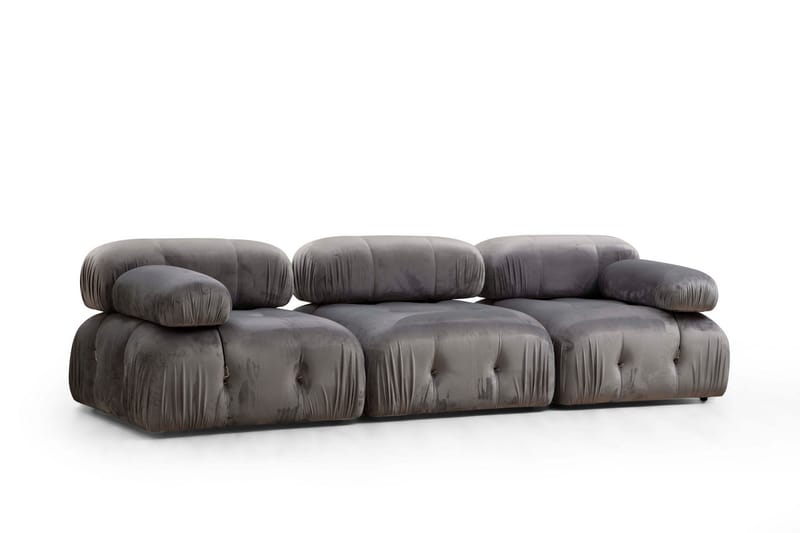 Bengul Boblende Sofa 3-sæders - Grå - Møbler - Sofaer - 3 personers sofa