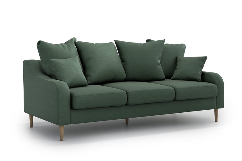 Benite 3-pers. Sofa - Grøn - 3 personers sofa