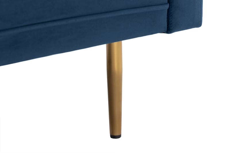 Bloom 3-personers Fløjlssofa - Blå - Møbler - Sofaer - 3 personers sofa