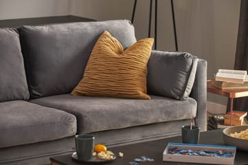 Bloom 3-personers Fløjlssofa - Lysegrå - Møbler - Sofaer - 3 personers sofa