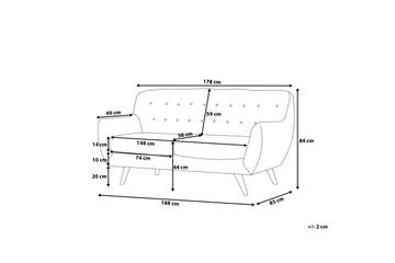 Bodo Sofa 3 sæder - Træ / natur - Møbler - Sofaer - 3 personers sofa