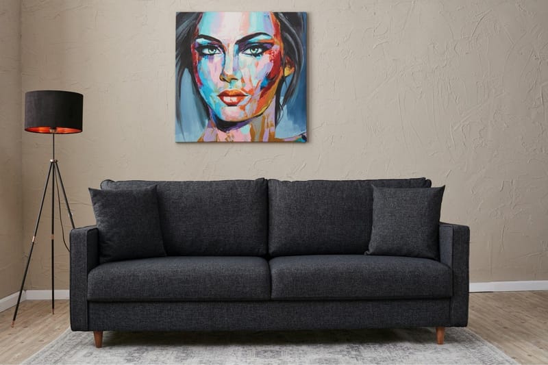 Braneles Sofa 3-personers - Antracit - Møbler - Sofaer - 3 personers sofa