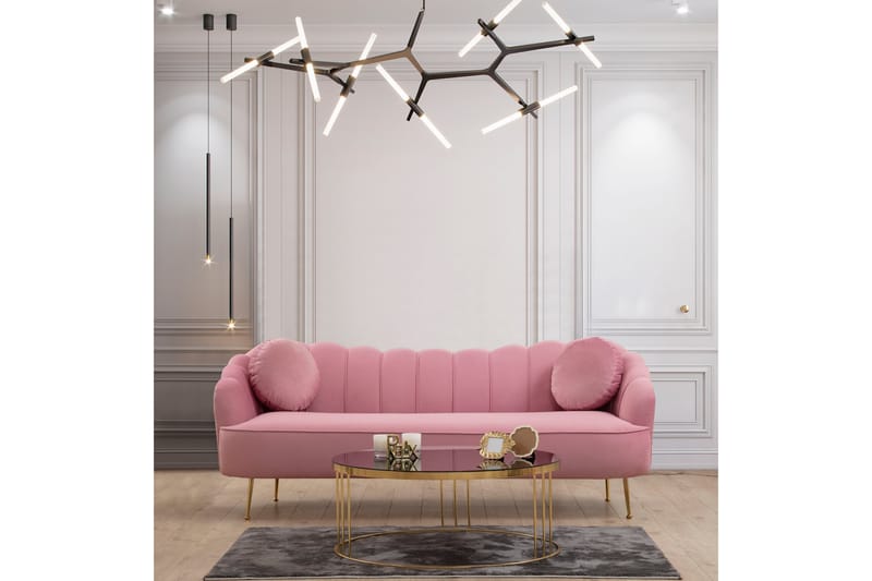 Caraquet Sofa 3-personers - Rosa - Møbler - Sofaer - 3 personers sofa