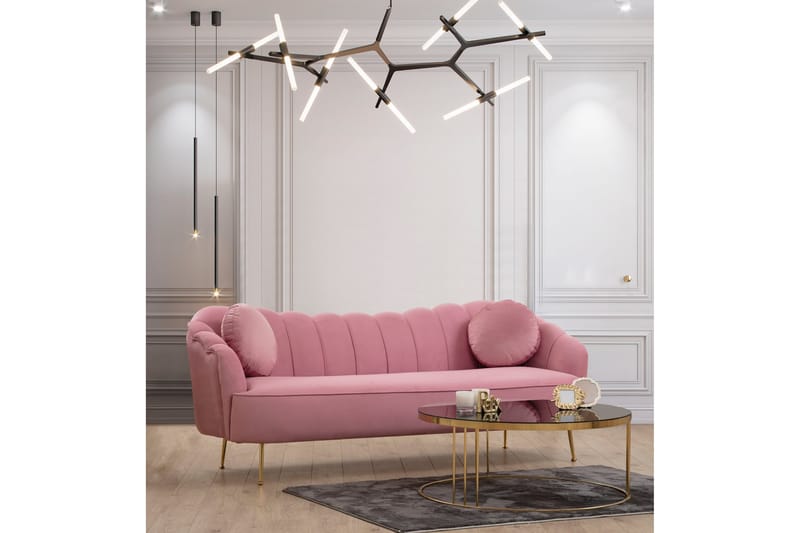 Caraquet Sofa 3-personers - Rosa - Møbler - Sofaer - 3 personers sofa