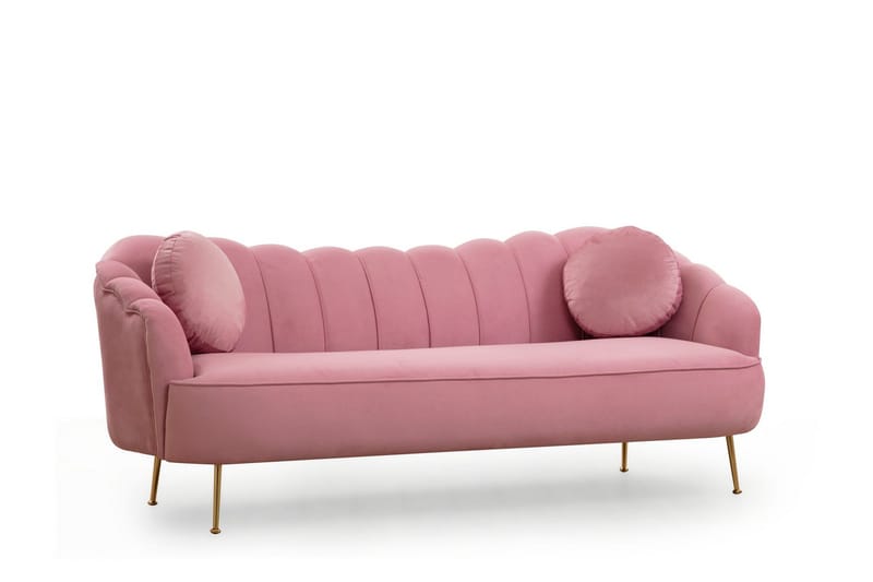 Caraquet Sofa 3-personers, Rosa