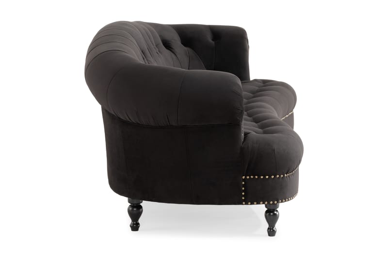 Castelano 3-pers. Sofa - Sort - Møbler - Sofaer - 3 personers sofa