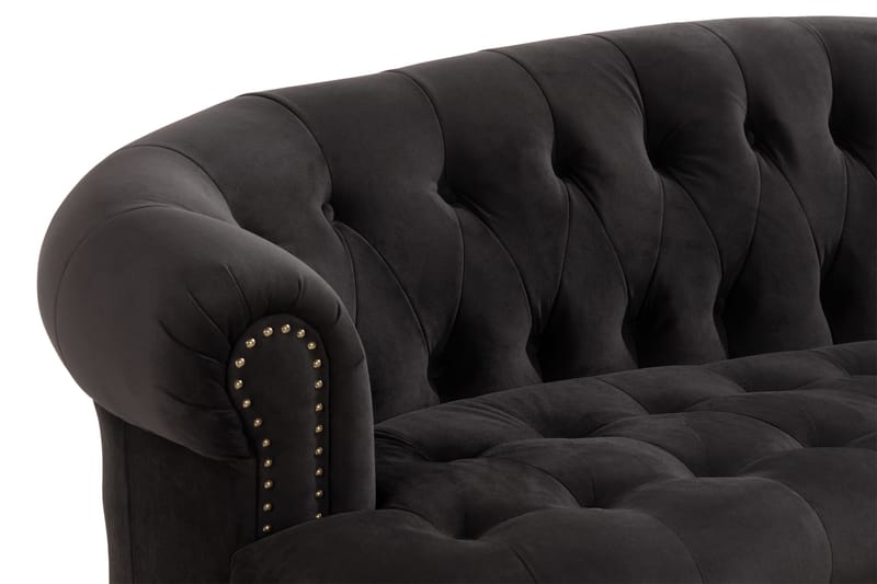 Castelano 3-pers. Sofa - Sort - Møbler - Sofaer - 3 personers sofa