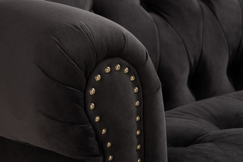 Castelano 3-pers. Sofa - Sort - Møbler - Sofaer - 3 personers sofa