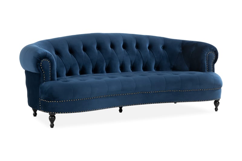 Castelano 3-pers Sofa - Blå - Møbler - Sofaer - 3 personers sofa
