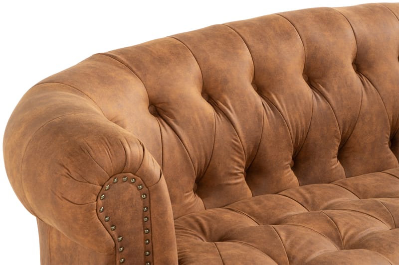 Castelano 3-pers. Sofa - Beige - Chesterfield sofaer - 3 personers sofa