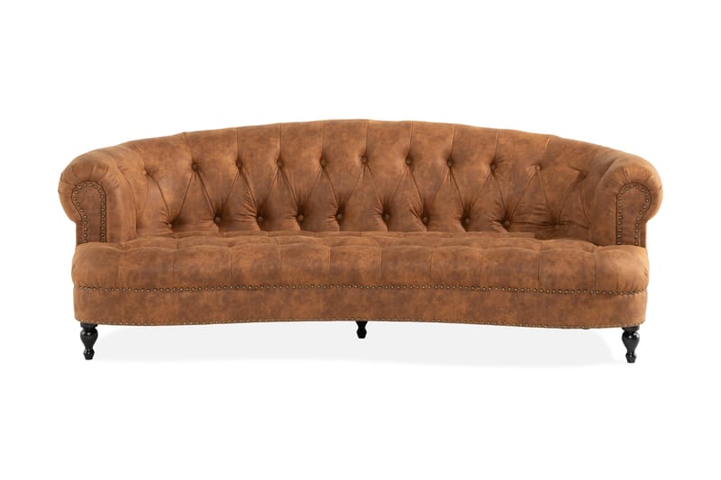 Castelano 3-pers. Sofa - Beige - Chesterfield sofaer - 3 personers sofa