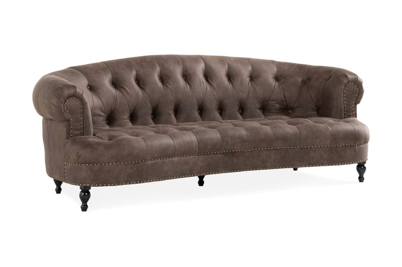 Castelano 3-pers Sofa - Brun - Møbler - Sofaer - 3 personers sofa