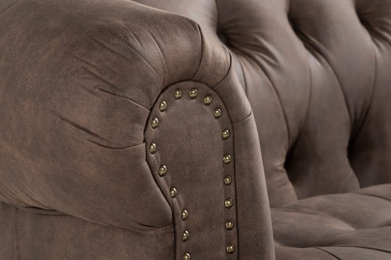Castelano 3-pers Sofa - Brun - Møbler - Sofaer - 3 personers sofa