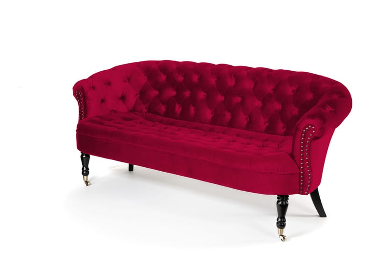 Chesterfield Ludovic Sofa 3-personers - Cerise - Møbler - Sofaer - 3 personers sofa