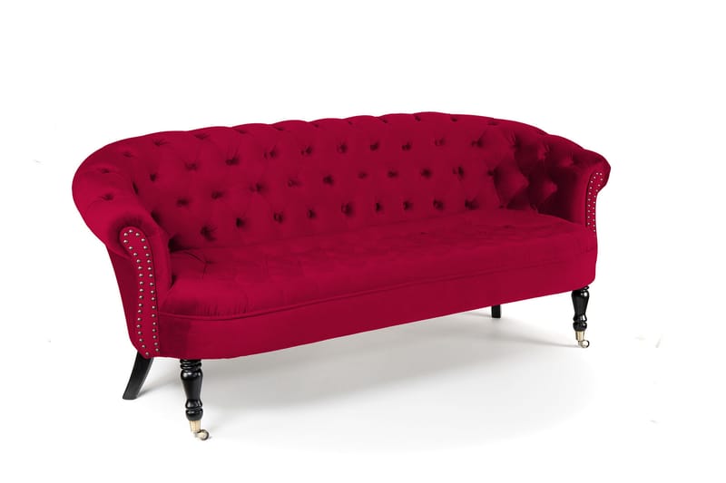 Chesterfield Ludovic Sofa 3-personers - Cerise - Møbler - Sofaer - 3 personers sofa