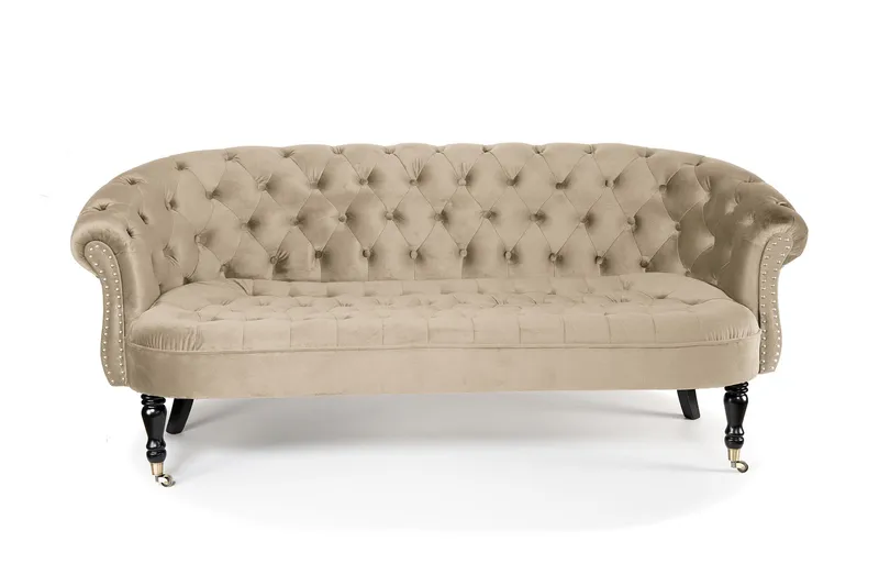 Chesterfield Ludovic Sofa 3-personers, Beige