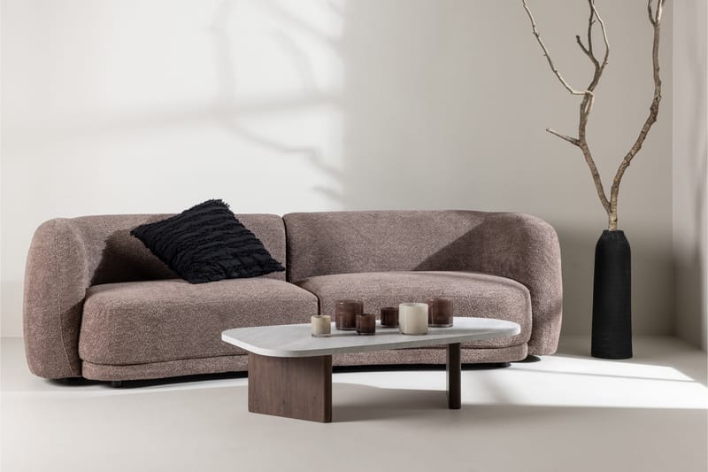 Cielo 3-pers Sofa - Brun - 3 personers sofa