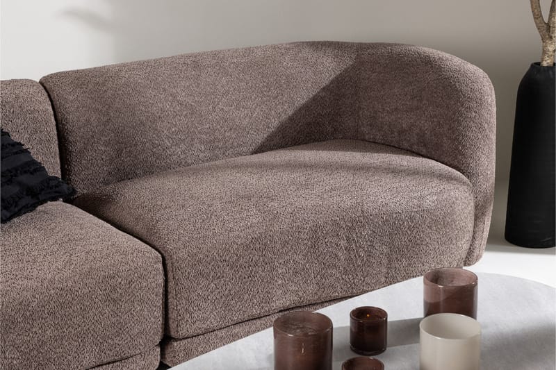 Cielo 3-pers Sofa - Brun - 3 personers sofa