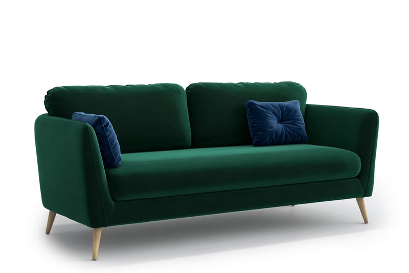 Claravik 3-pers. Sofa - Grøn - 3 personers sofa