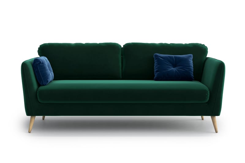 Claravik 3-pers. Sofa - Grøn - 3 personers sofa