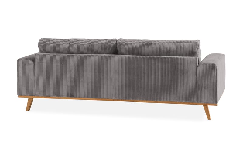 Copenhagen 3-personers Manchestersofa - Mørkegrå - Møbler - Sofaer - 3 personers sofa