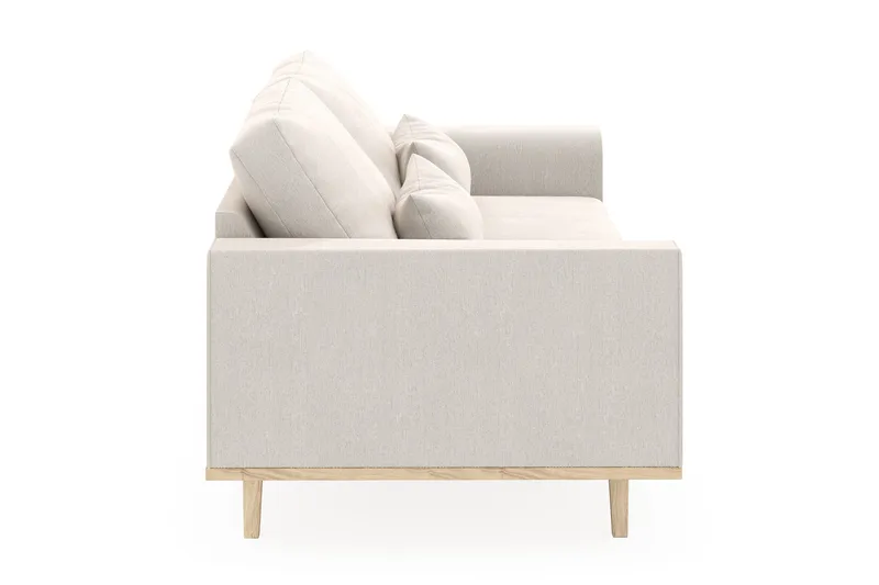 Copenhagen 3-personers Fløjlssofa - Cremehvid - Møbler - Sofaer - 3 personers sofa