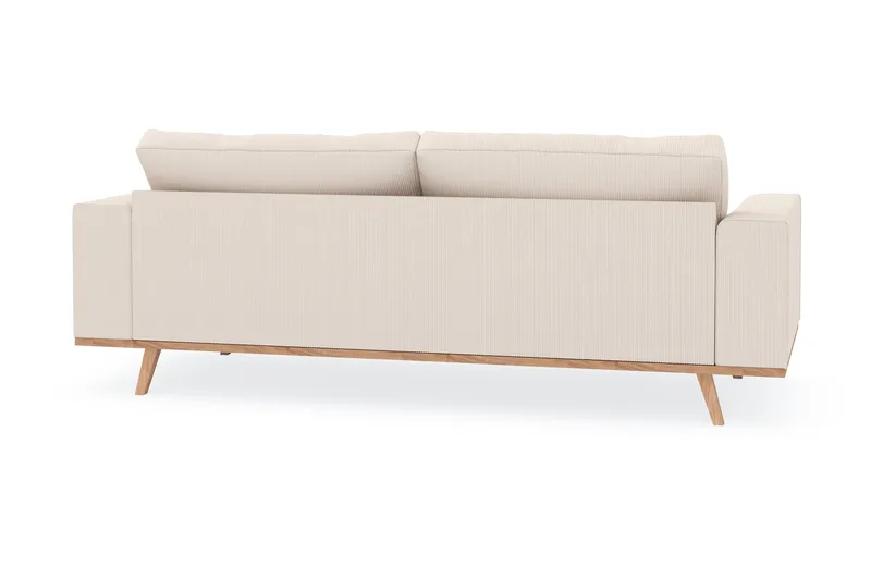 Copenhagen 3-personers Manchestersofa - Beige - Møbler - Sofaer - 3 personers sofa
