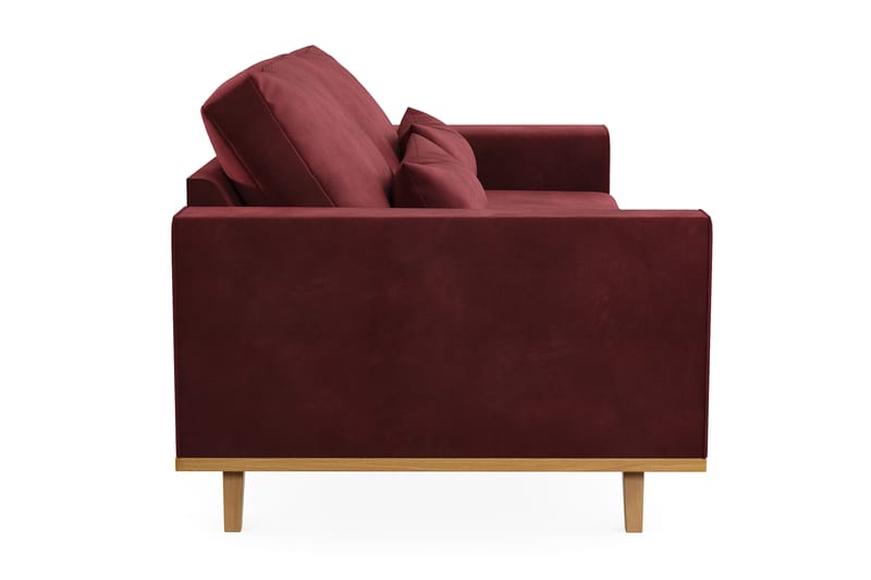Copenhagen 3-personers Fløjlssofa - Lilla - Møbler - Sofaer - 3 personers sofa