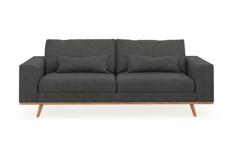 Copenhagen 3-personers Manchestersofa - Mørkegrå - Møbler - Sofaer - 3 personers sofa