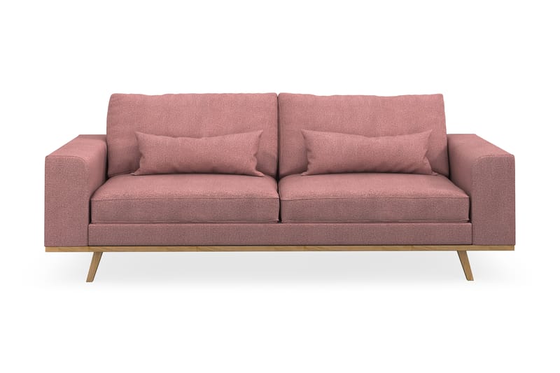 Copenhagen 3-personers Stofsofa - Rosa - Møbler - Sofaer - 3 personers sofa