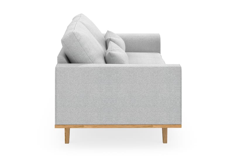 Copenhagen 3-personers Stofsofa - Lysegrå - Møbler - Sofaer - 3 personers sofa