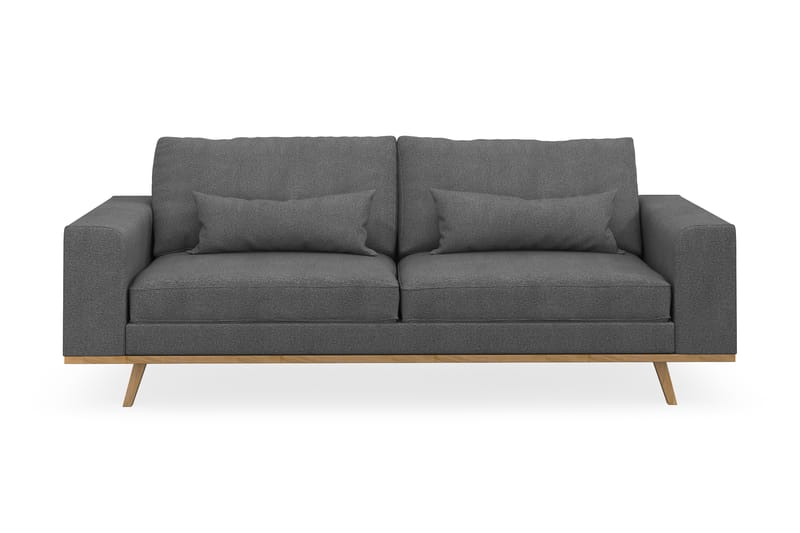 Copenhagen 3-personers Stofsofa - Mørkegrå - Møbler - Sofaer - 3 personers sofa