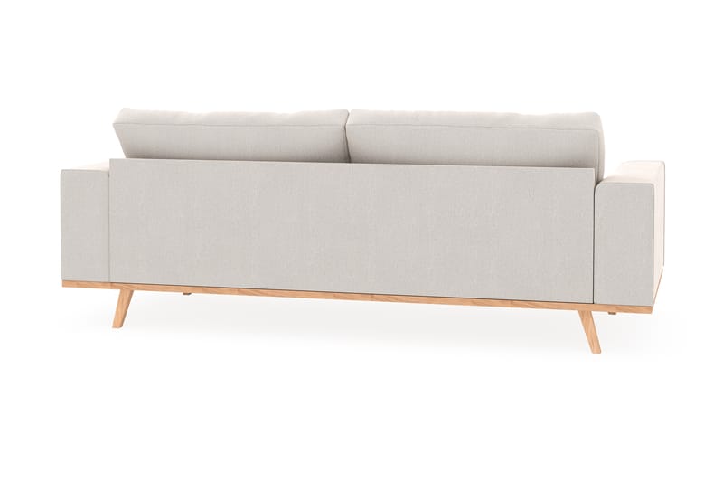 Copenhagen 3-personers Fløjlssofa - Cremehvid - Møbler - Sofaer - 3 personers sofa