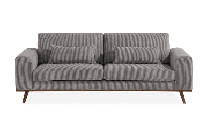 Copenhagen 3-personers Manchestersofa - Mørkegrå - Møbler - Sofaer - 3 personers sofa