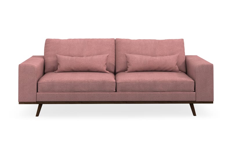 Copenhagen 3-Pers. Sofa - Lyserød - 3 personers sofa