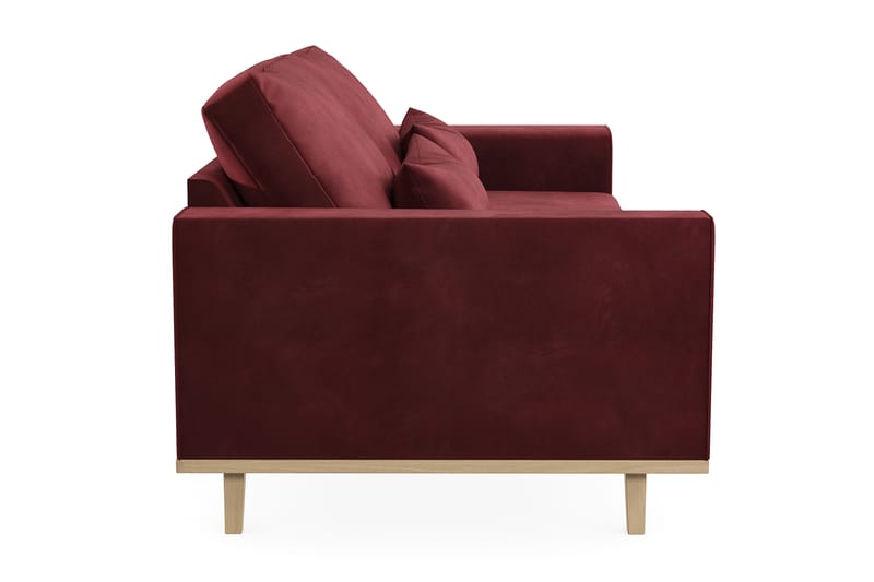 Copenhagen 3-personers Fløjlssofa - Lilla - Møbler - Sofaer - 3 personers sofa