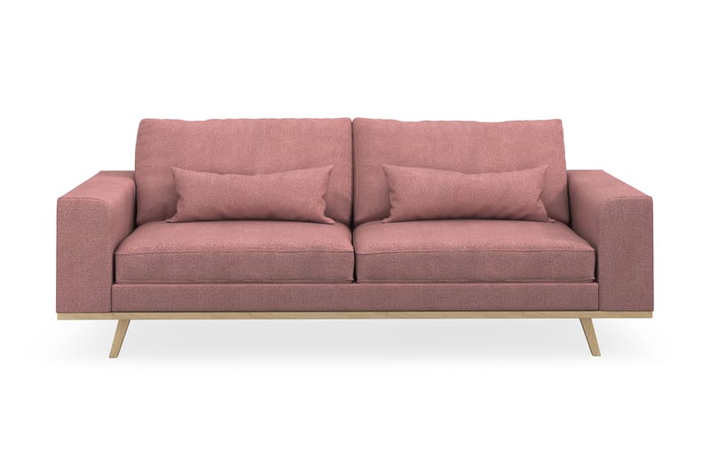 Copenhagen 3-personers Stofsofa - Rosa - Møbler - Sofaer - 3 personers sofa