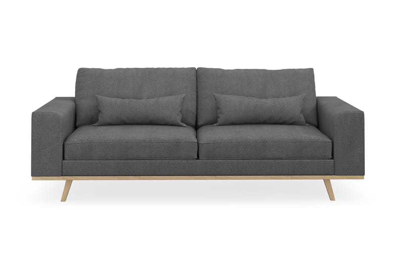 Copenhagen 3-personers Stofsofa - Mørkegrå - Møbler - Sofaer - 3 personers sofa
