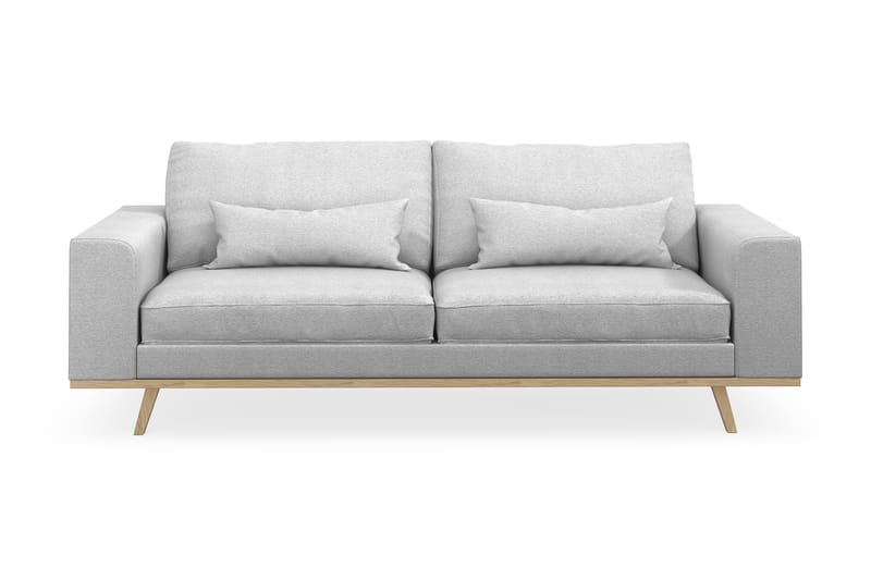 Copenhagen 3-personers Stofsofa - Lysegrå - Møbler - Sofaer - 3 personers sofa