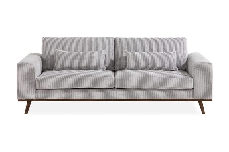 Copenhagen 3-personers Manchestersofa - Lysegrå - Møbler - Sofaer - 3 personers sofa