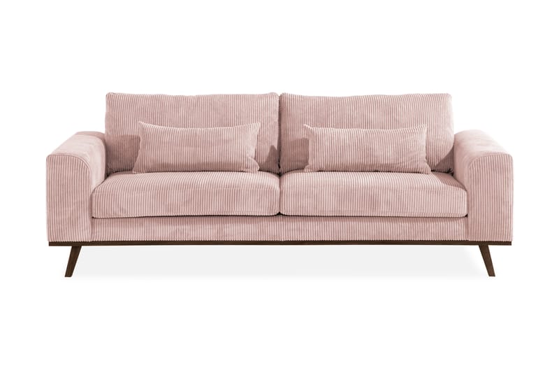 Copenhagen 3-Pers. Sofa - Lyserød - 3 personers sofa